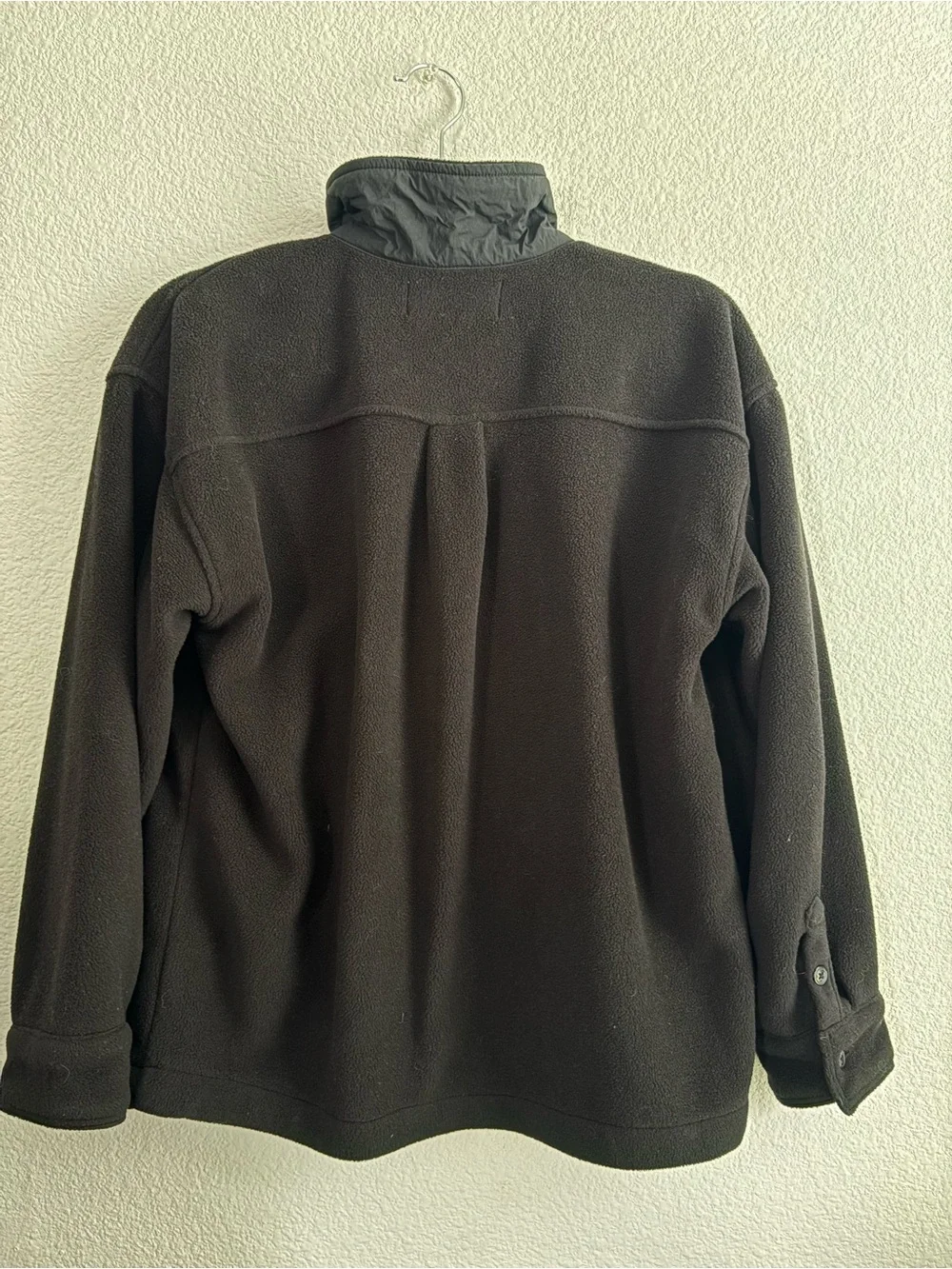 GAP Boys Black Fleece Jacket with Zipper Front Pockets Outdoor Lifestyle